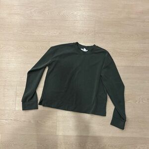 Athleta Seasoft Crewneck Sweatshirt -Olive